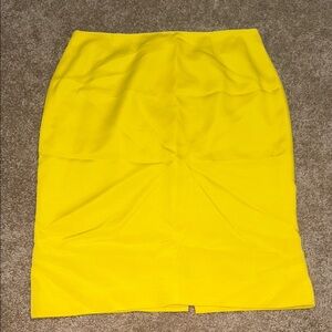 Tomaso Stefanelli Silk Elegant Yellow Pencil Skirt Made in Italy - 12. AA